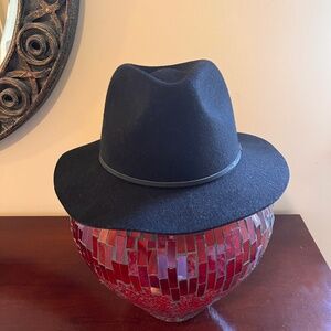 Brixton 100% Wool Fedora Black - Medium